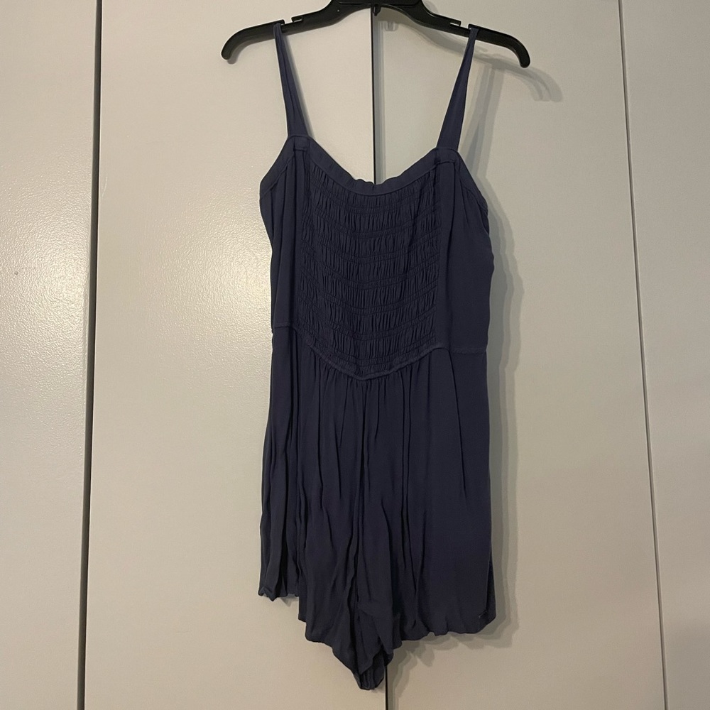 Abercrombie & Fitch blue short romper (medium)